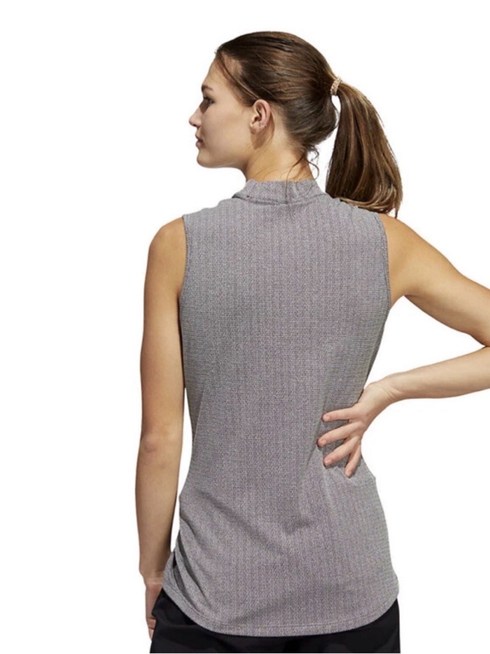 🌺ADIDAS MOCK NECK SLEEVELESS TOP - Picture 3 of 8
